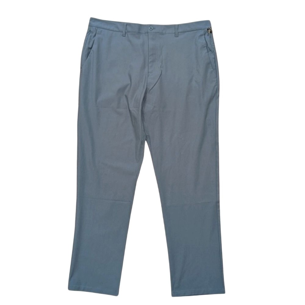 NEW SKYR Mens Pants XL 38 x 30 Dusty Blue 4 Way Stretch Tricot Dynasty Slim Fit